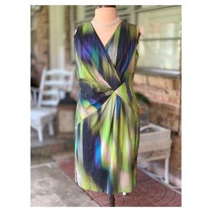Lafayette Abstract Print Dress